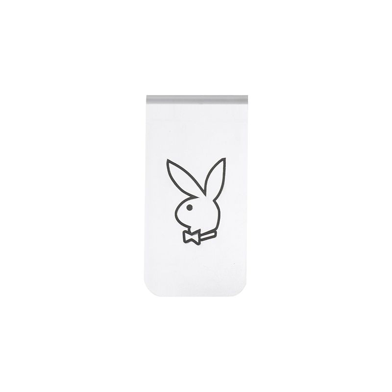 Gioielli Playboy Silver Rabbit Head Money Clip Uomo Argento | 26973FKZP