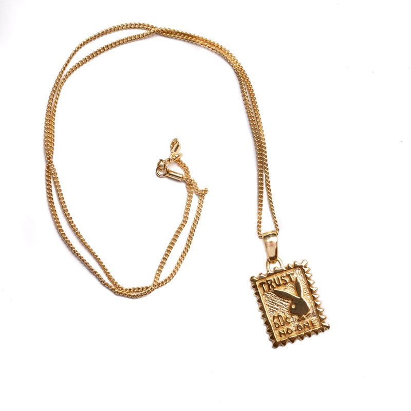 Gioielli Playboy Trust No One Necklace Uomo Oro | 90756XCUQ