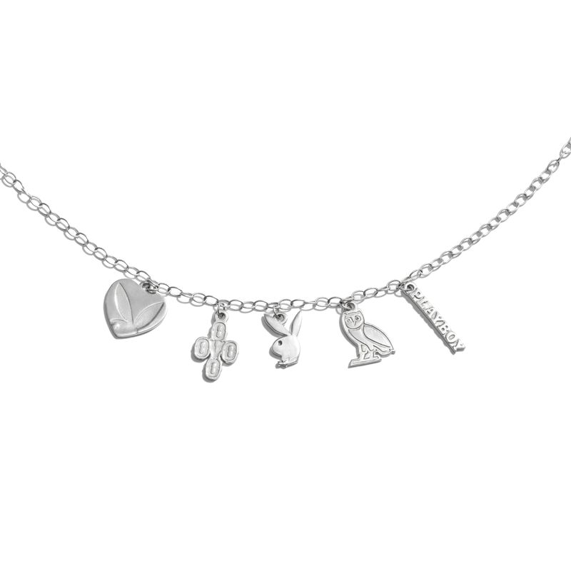 Gioielli Playboy X Ovo Charm Necklace Uomo Argento | 54382DYCQ