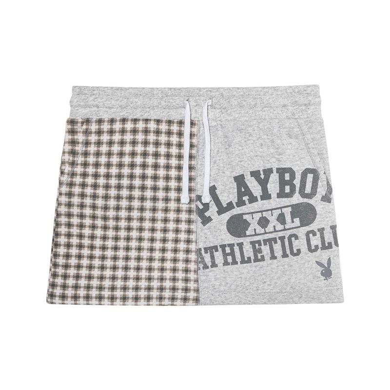 Gonne Playboy Varsity Plaid Mini Donna Grigie | 41358QDZN