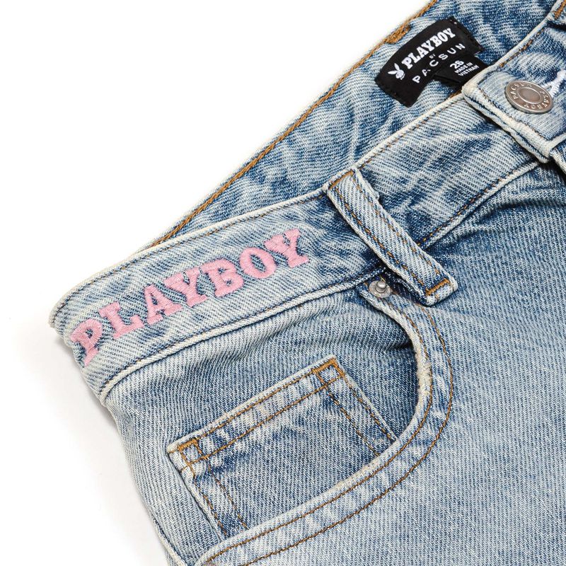 Jeans Playboy 90s Ripped Boyfriend Donna Blu | 02157LEMW