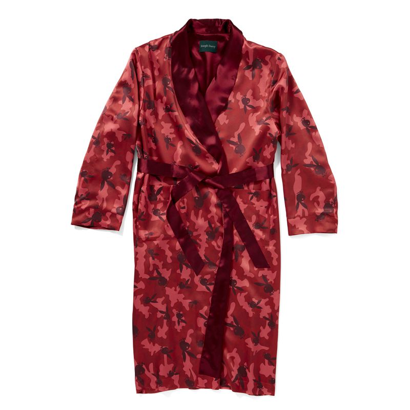 Loungewear Playboy Duke + Dexter Silk Camo Robe Uomo Rosse | 62173SJMD