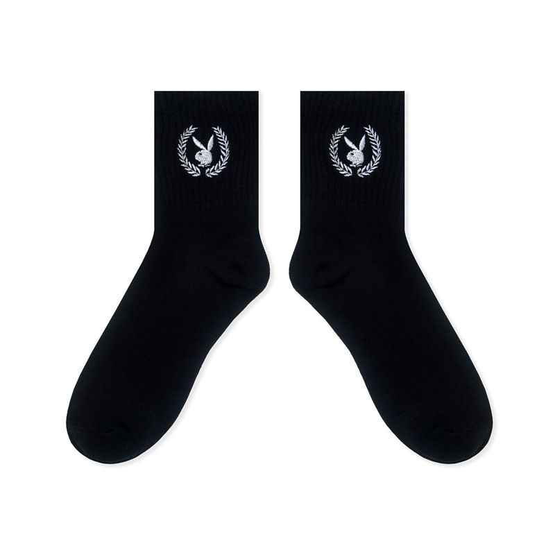 Loungewear Playboy Laurel Leaf Socks Donna Blu Chiaro | 18590ILNV