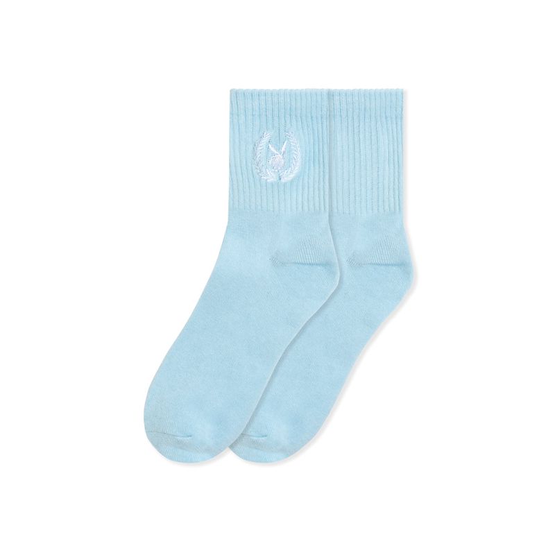 Loungewear Playboy Laurel Leaf Socks Donna Blu Chiaro | 18590ILNV