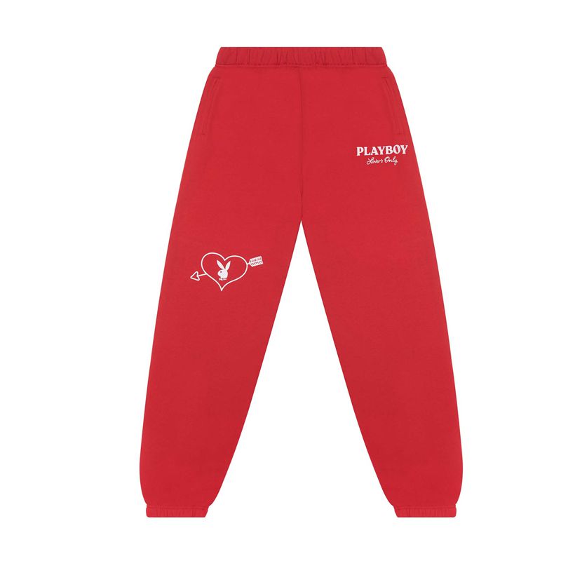 Loungewear Playboy Lovers Only Classiche Sweat Donna Rosse | 65748TMQZ