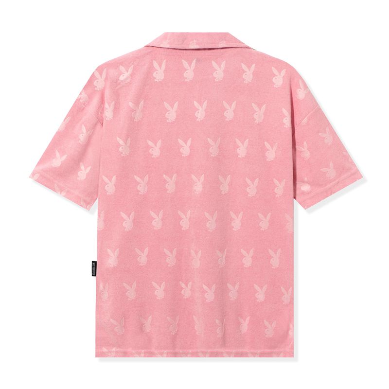 Loungewear Playboy Missguided Sportive Button Down Shirt Donna Rosa | 01968PEFM