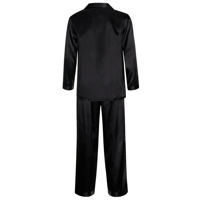 Loungewear Playboy Satin Lounge Pajama Set Donna Nere | 02716XEFT