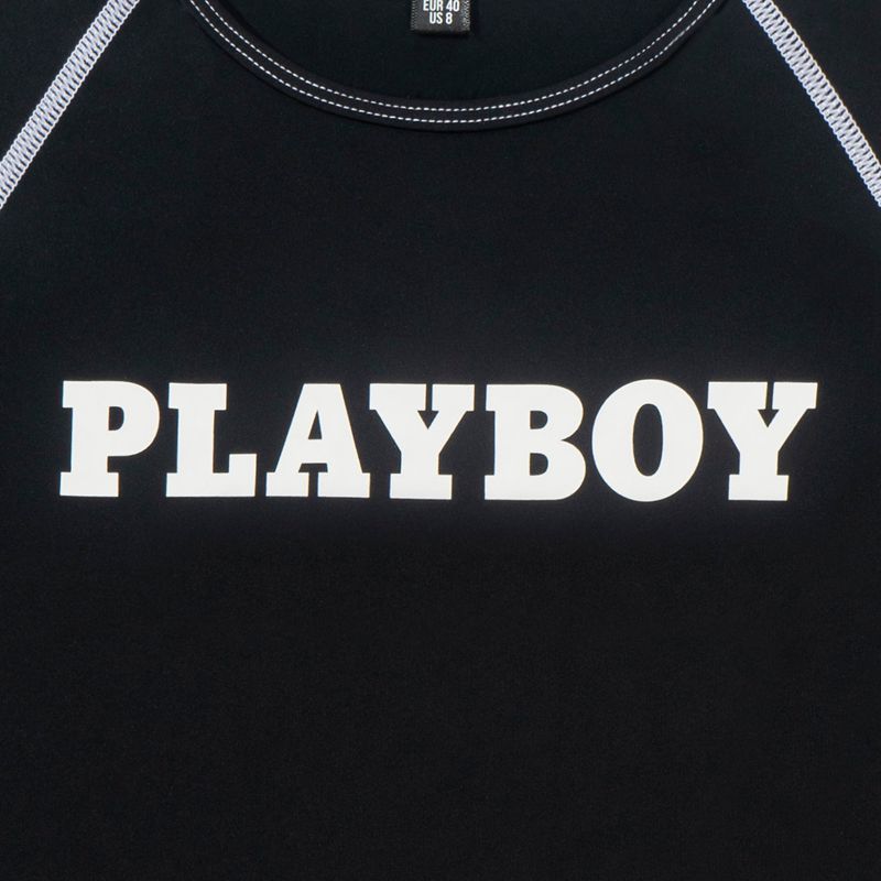 Magliette Playboy Active Contrast Stitch Tee Donna Arancioni | 04158KEOF