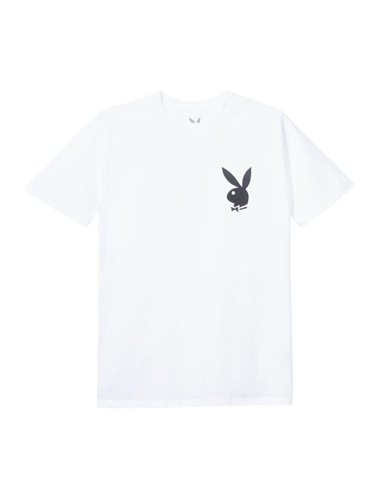 Magliette Playboy Masthead & Rabbit Head Tee Donna Bianche Nere | 26719LONK