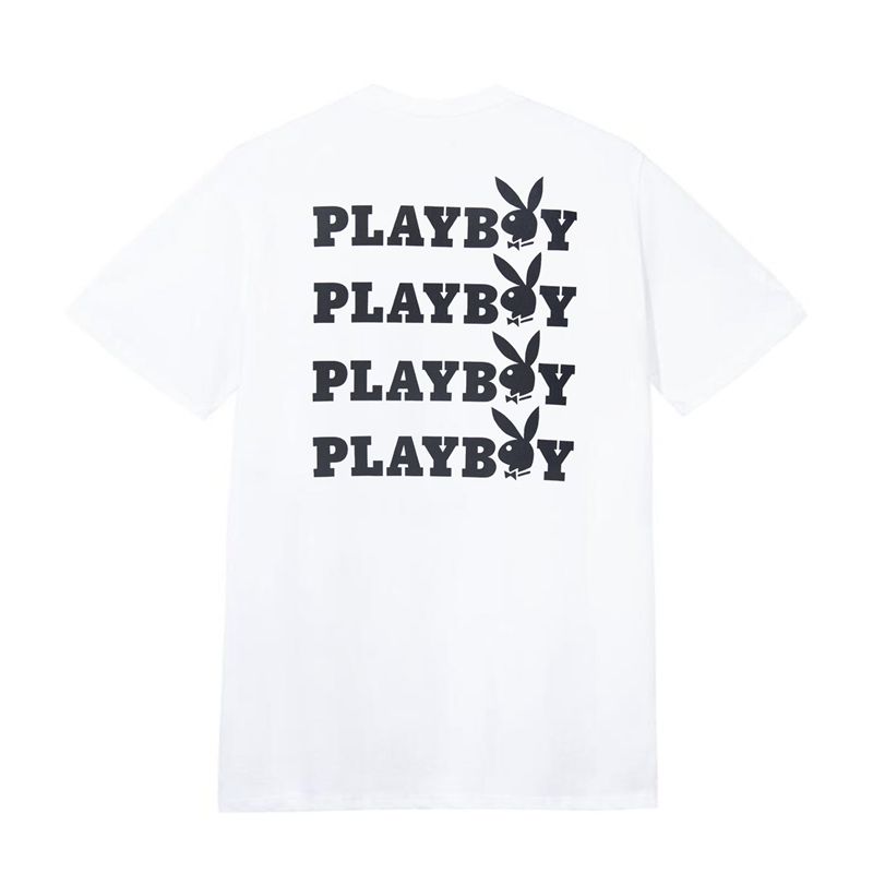 Magliette Playboy Masthead & Rabbit Head Tee Donna Bianche Nere | 26719LONK