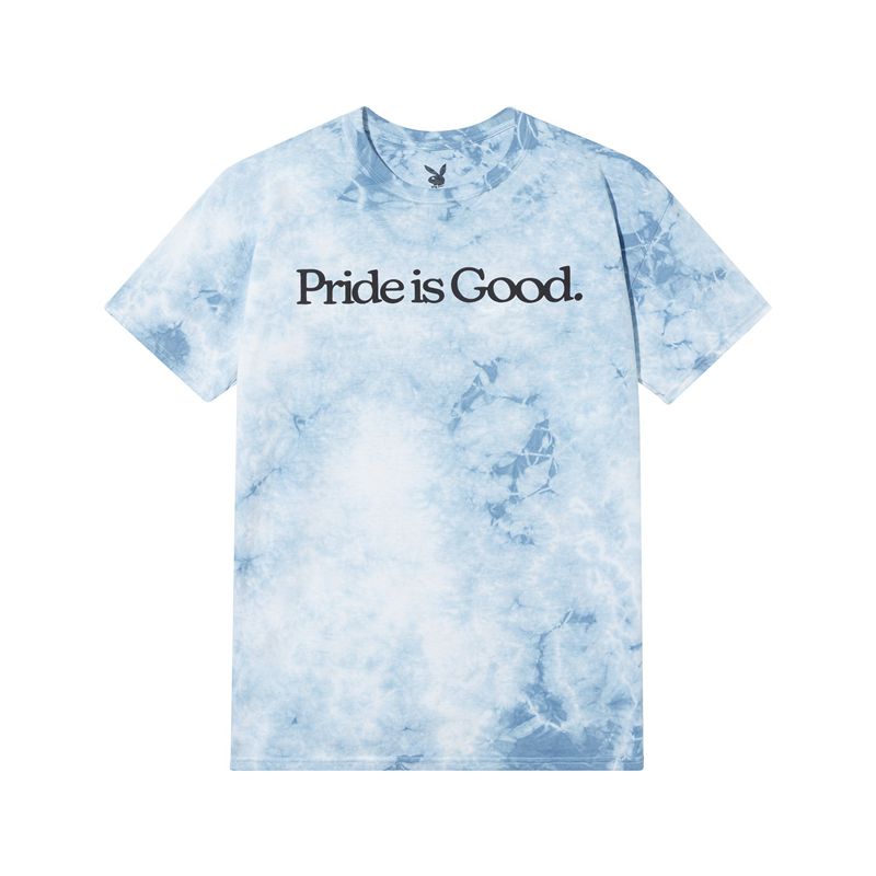 Magliette Playboy Pride Is Good Tie Dye Donna Bianche Blu | 98350AIXY