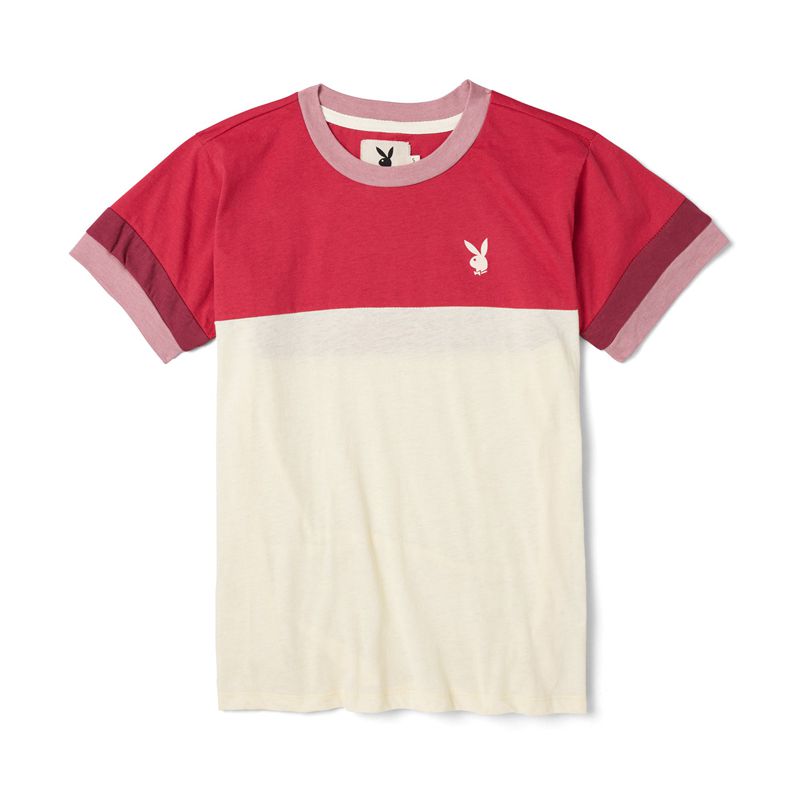 Magliette Playboy Summer Of Love Tee Donna Rosse Bianche | 34210KPUZ