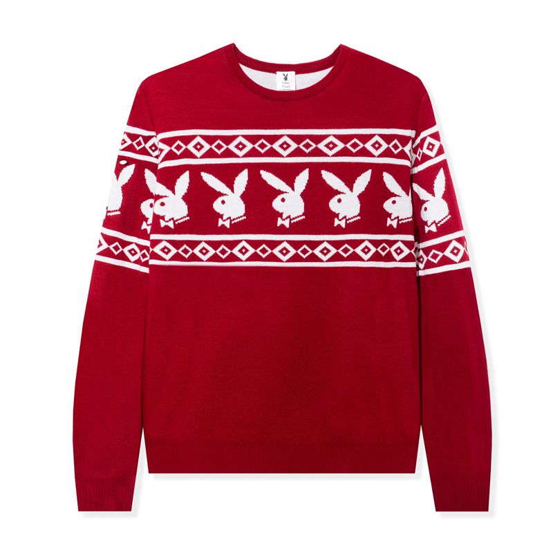 Maglioni Playboy Rabbit Head Knit Uomo Nere | 53691DREY