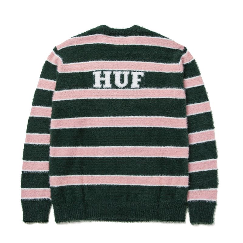 Maglioni Playboy X Huf Faux Mohair Striped Uomo Nere Rosa Bianche | 81569XHLP