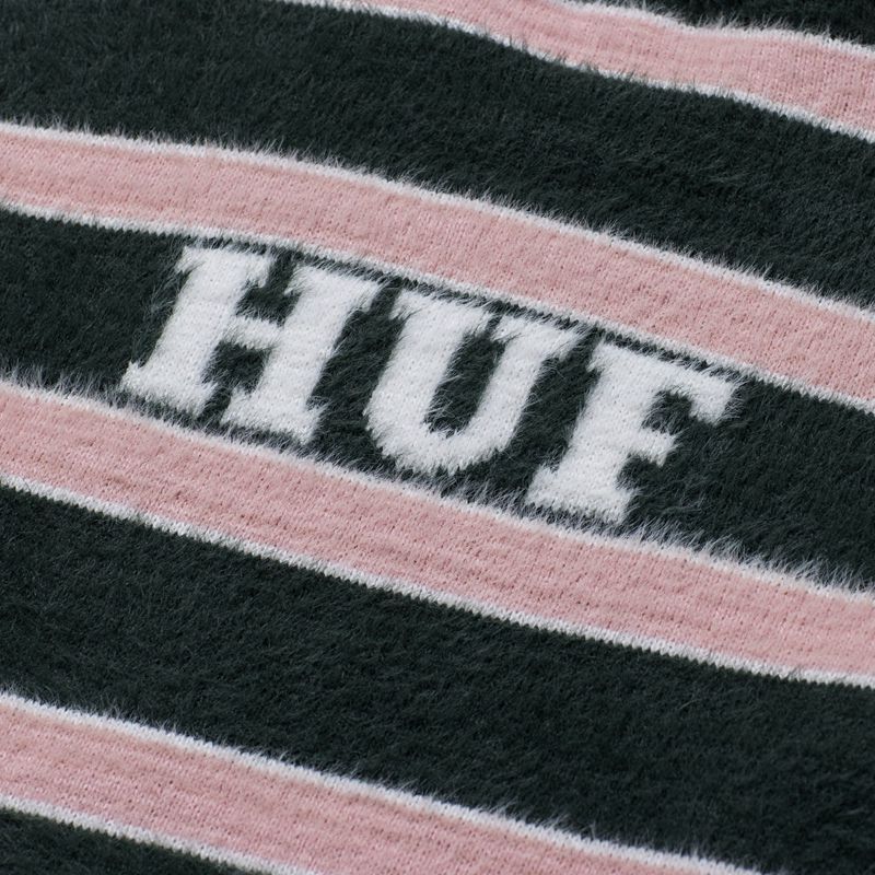 Maglioni Playboy X Huf Faux Mohair Striped Uomo Nere Rosa Bianche | 81569XHLP