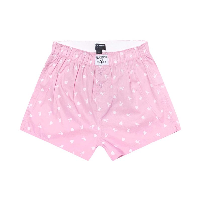 Pantaloncini Playboy Bunny Boxers Donna Nere | 38629BDVA