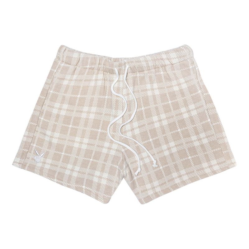 Pantaloncini Playboy Oversized Plaid Donna Marroni | 60753HJVS