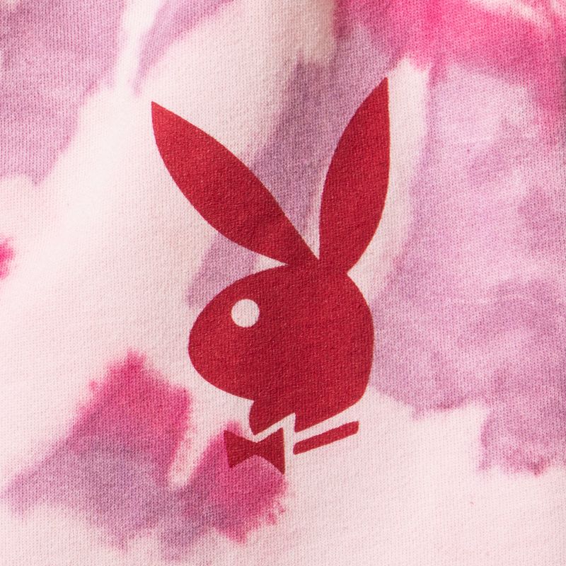 Pantaloncini Playboy Playmate Pink Tie Dye Donna Viola Bianche | 84521VDPK