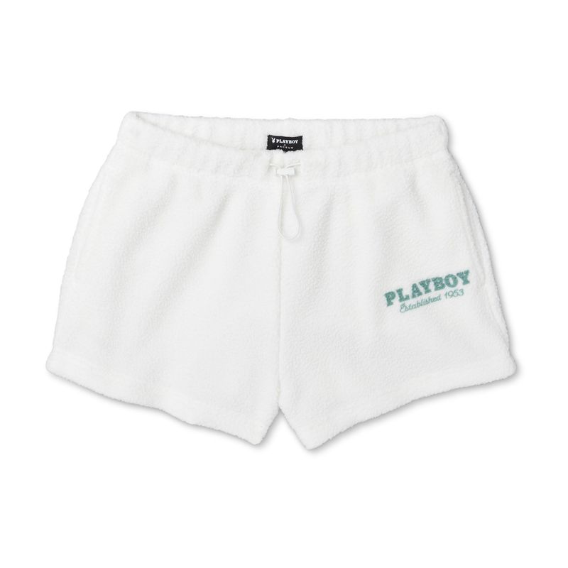 Pantaloncini Playboy Polar Sweats Donna Bianche | 39516DLZV