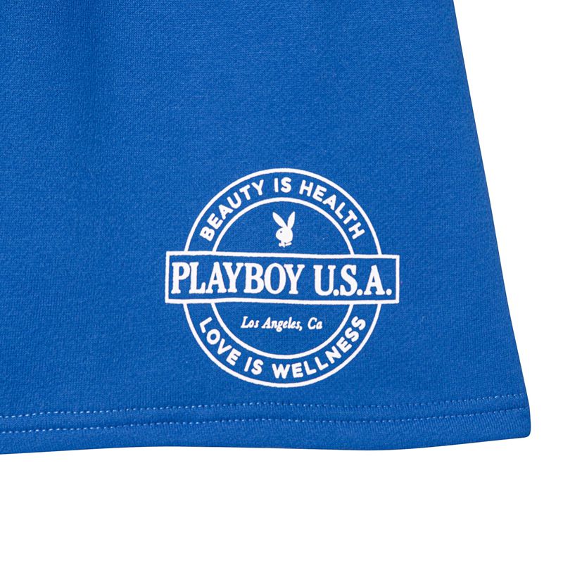 Pantaloncini Playboy Slim Sweats Donna Blu | 59731SKUD