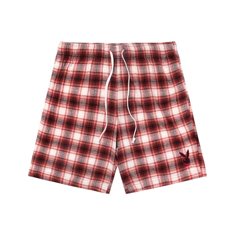 Pantaloncini Playboy State Line Flannel Uomo Rosse | 91705YVNQ