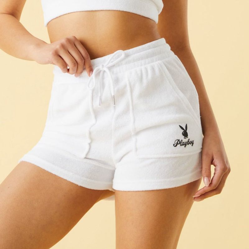 Pantaloncini Playboy Terry Donna Marroni | 58673TBQP