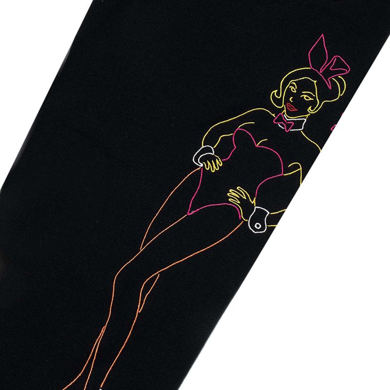 Pantaloni Della Tuta Playboy Bunny Outline Uomo Nere | 91625VHSI