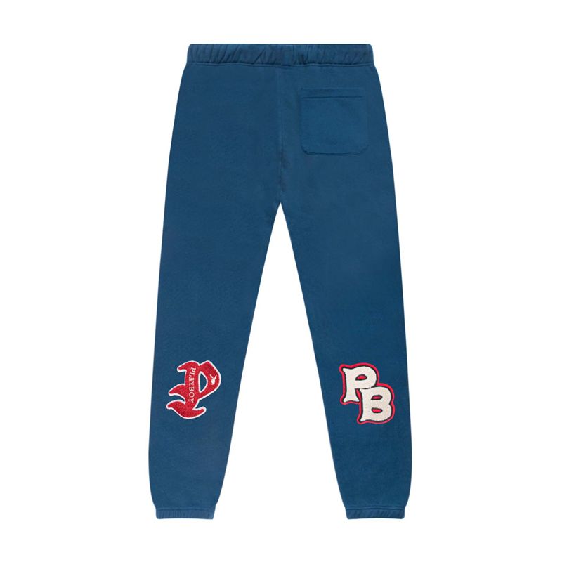 Pantaloni Della Tuta Playboy Championship Sweatpant Uomo Blu Marino | 14860DYIB