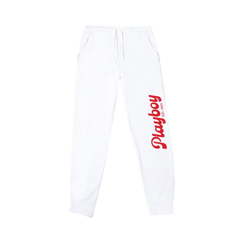 Pantaloni Della Tuta Playboy Desperado American Icon Jogger Uomo Bianche | 54926IWUT