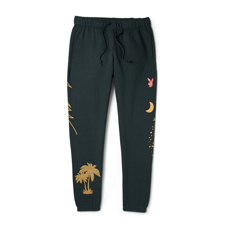 Pantaloni Della Tuta Playboy Love Sweatpant Uomo Nere | 93074IYSO