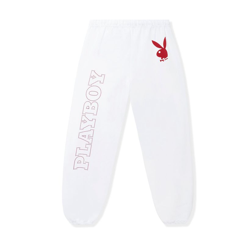 Pantaloni Della Tuta Playboy Masthead Washed Uomo Bianche Rosse | 46702PTIO