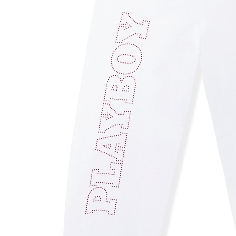 Pantaloni Della Tuta Playboy Masthead Washed Uomo Bianche Rosse | 46702PTIO