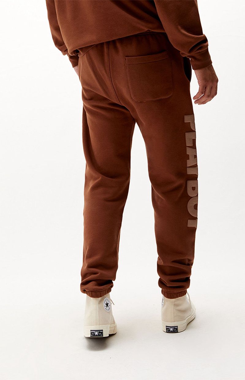 Pantaloni Della Tuta Playboy Pacsun Haus Uomo Bordeaux | 40978LFDU