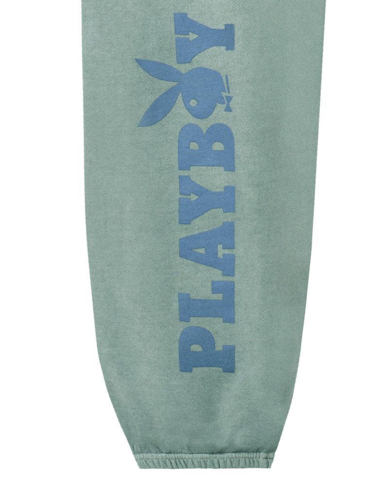 Pantaloni Della Tuta Playboy Sun Washed Plby Sweatpant Uomo Verdi Blu | 17094JZMQ