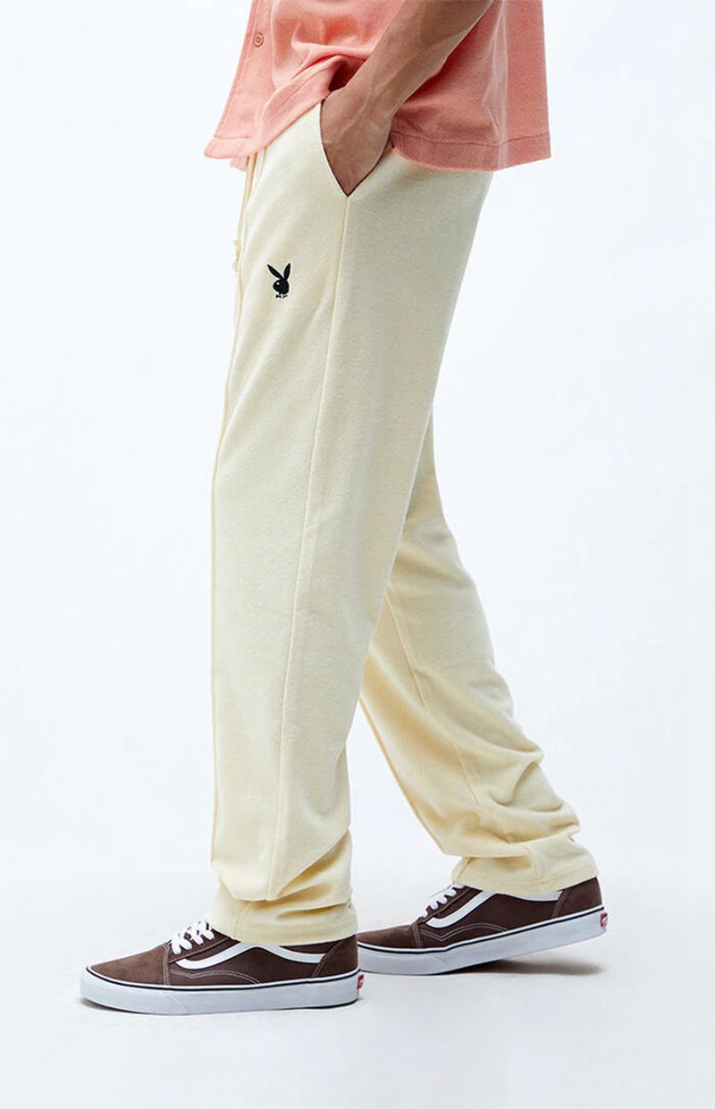 Pantaloni Della Tuta Playboy Terry Sweatpant Uomo Bianche | 82319NAGU