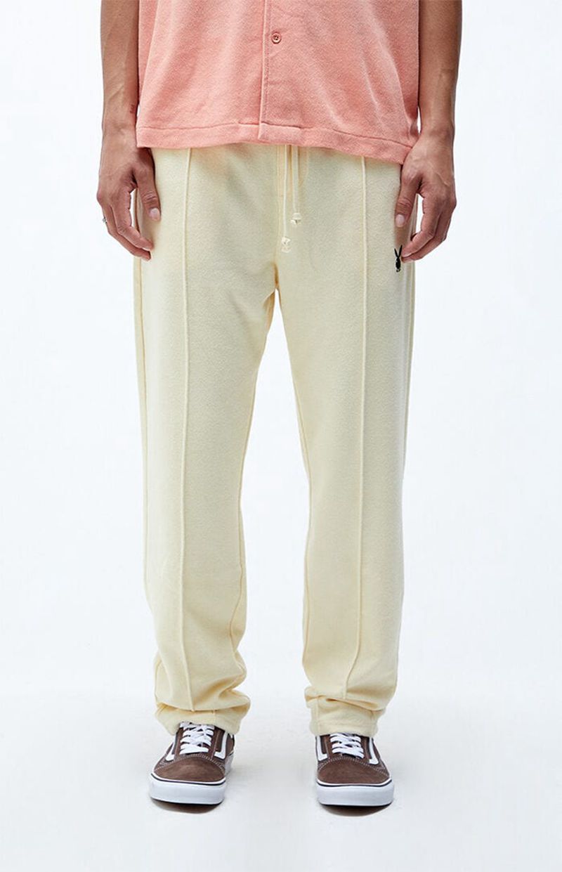 Pantaloni Della Tuta Playboy Terry Sweatpant Uomo Bianche | 82319NAGU