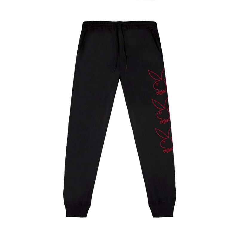 Pantaloni Della Tuta Playboy Tough Love Rabbit Head Joggers Uomo Nere | 73645HIYT