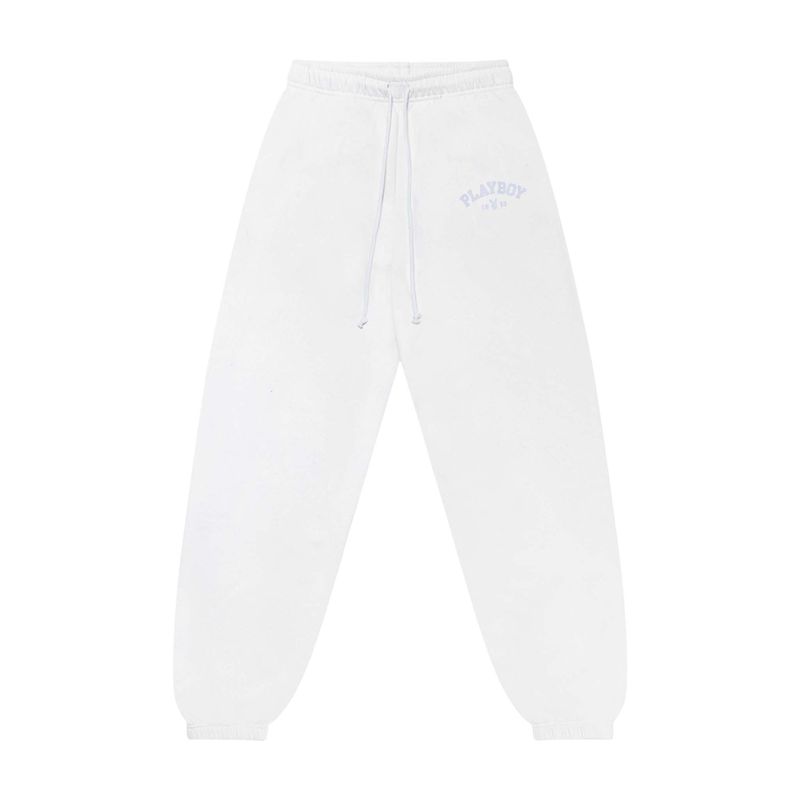 Pantaloni Playboy 1953 Sweats Donna Bianche | 60538NQAU