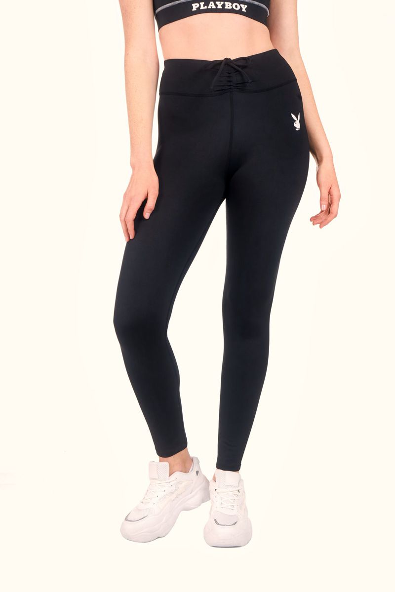 Pantaloni Playboy Active Ruched Waistband Leggings Donna Grigie | 25830HULV