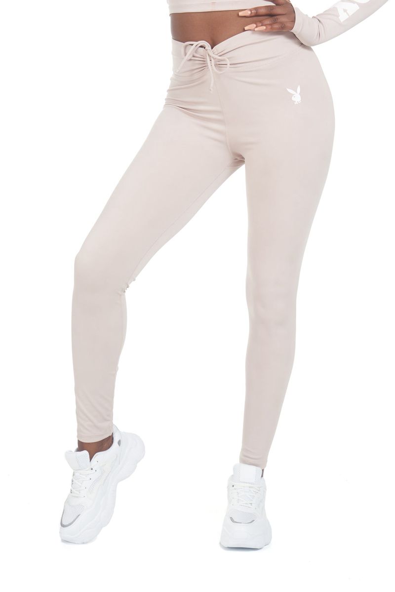 Pantaloni Playboy Active Ruched Waistband Leggings Donna Grigie | 25830HULV