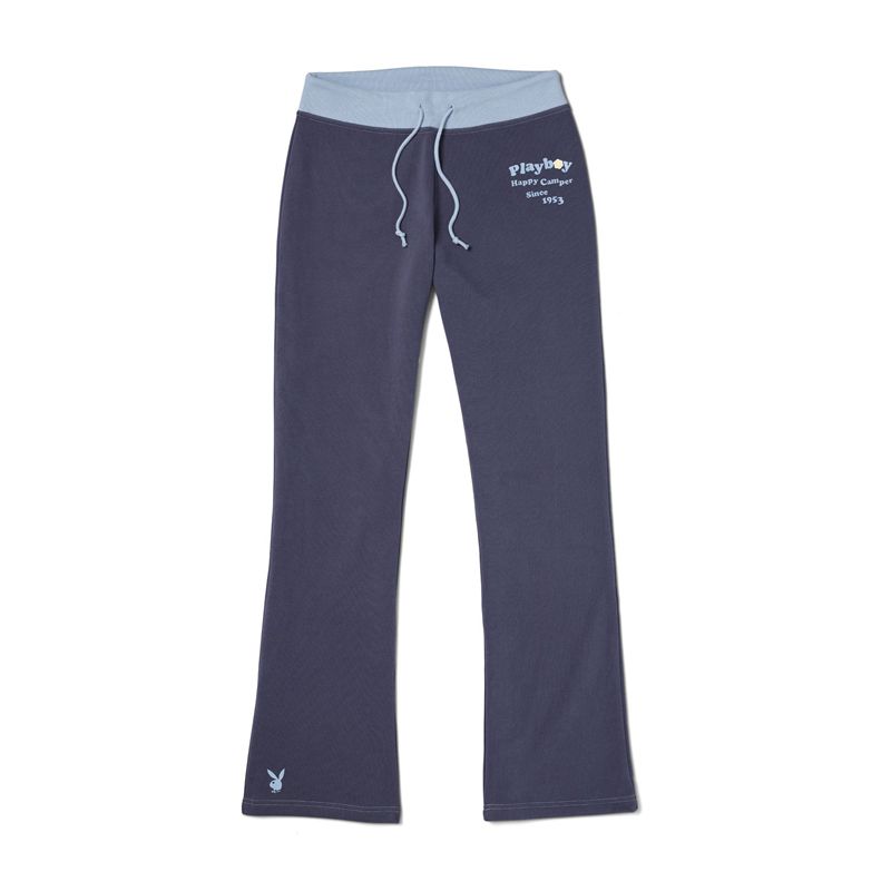 Pantaloni Playboy Campfire Flare Donna Grigie | 81230WKYJ