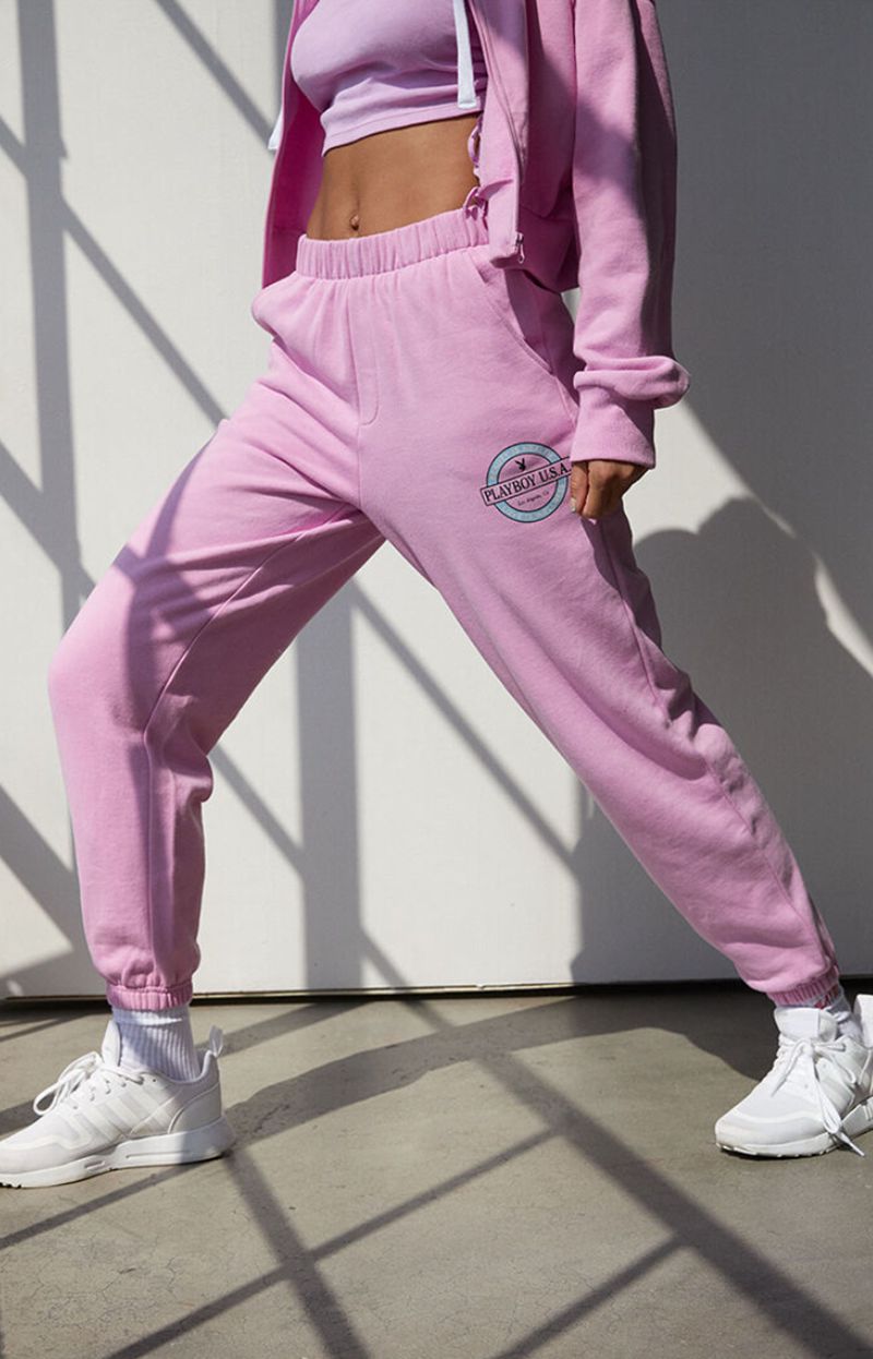 Pantaloni Playboy Everyday Sweats Donna Rosa | 58049GBOK