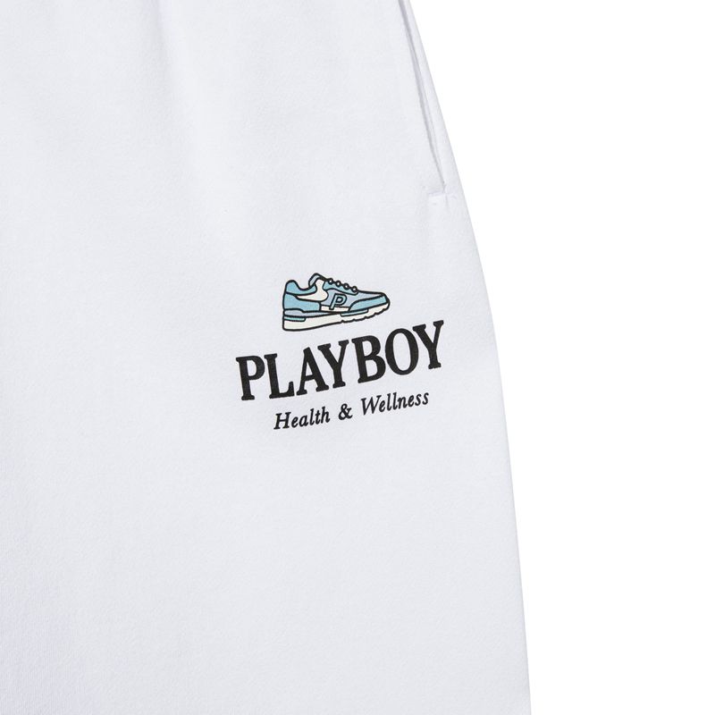 Pantaloni Playboy Oversized Sweats Donna Bianche | 46810LPYF