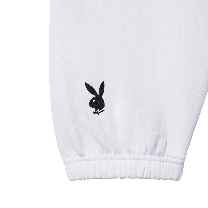 Pantaloni Playboy Oversized Sweats Donna Bianche | 46810LPYF