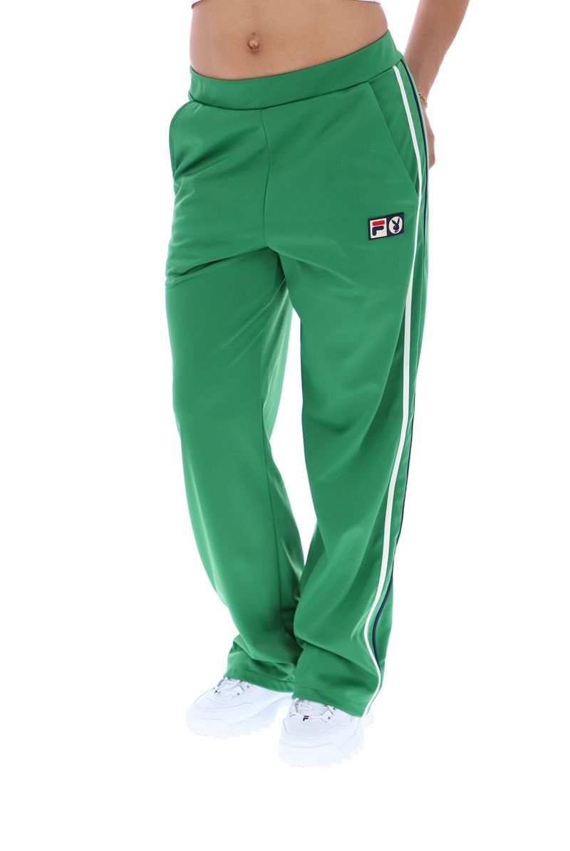 Pantaloni Playboy X Fila Mardi Pista Donna Verdi | 32451VKNW