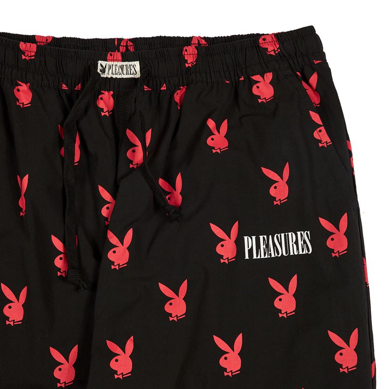 Pantaloni Playboy X Pleasures Bunny Lounge Uomo Nere | 10239LZAK