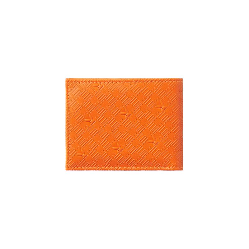 Portafogli Playboy Logo Bifold Uomo Arancioni | 01734TKPJ