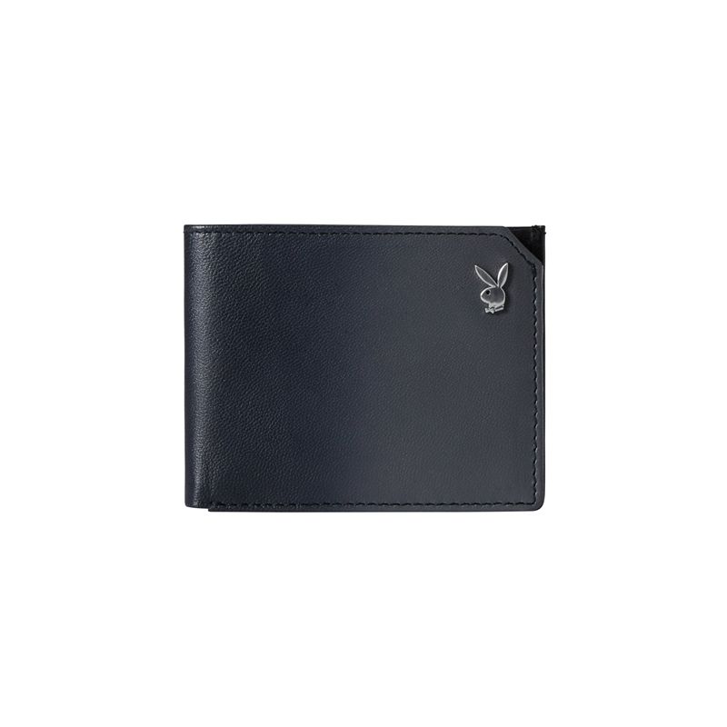 Portafogli Playboy Smooth Slimfold Uomo Grigie Nere | 45786MBLJ