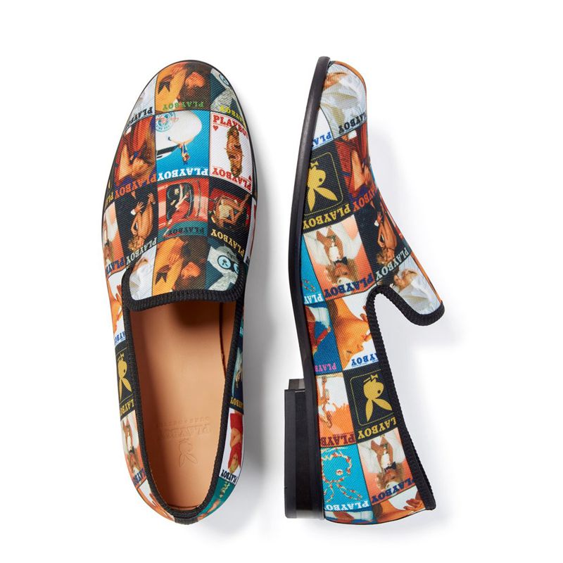 Scarpe Playboy Duke + Dexter Magazine Cover Loafers Uomo Colorate | 75639XFZJ