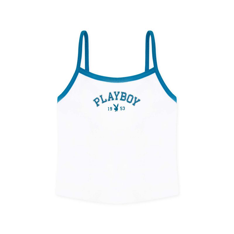 Tank Playboy 1953 Ribbed Donna Bianche | 14095GZOY